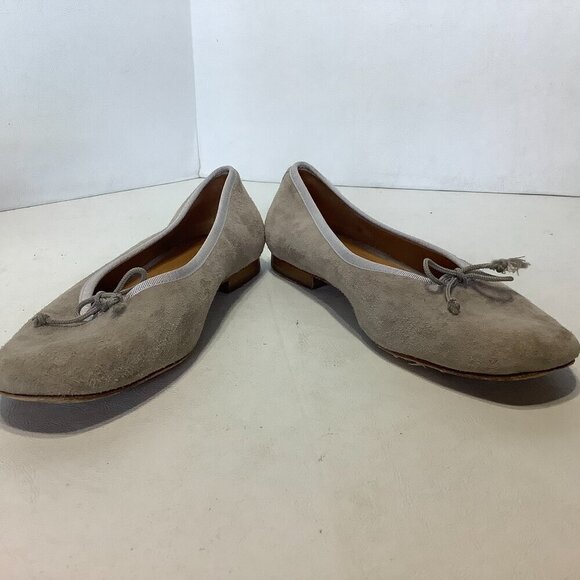 Katharine Page Suede Ballet Flats Shoes Tan Sz 38.5 Made Portugal - Picture 6 of 15